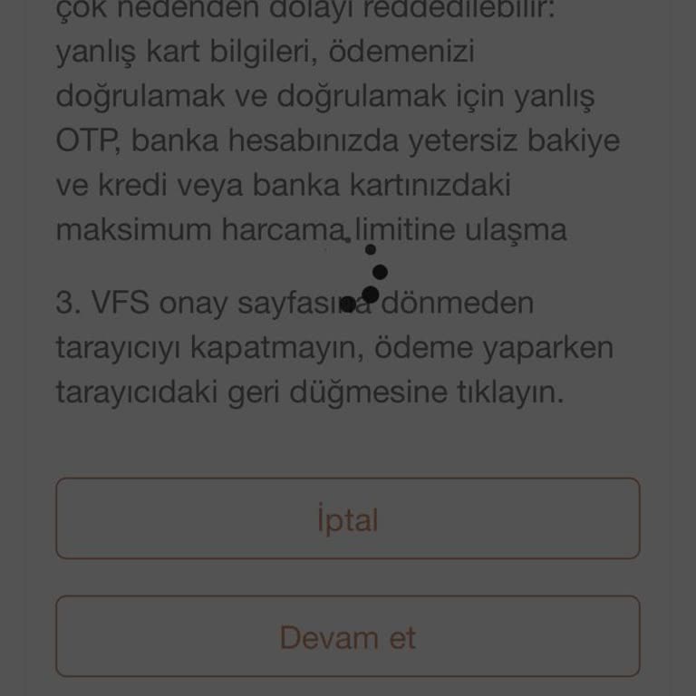 VFS Global D Tipi Vize Alamıyorum