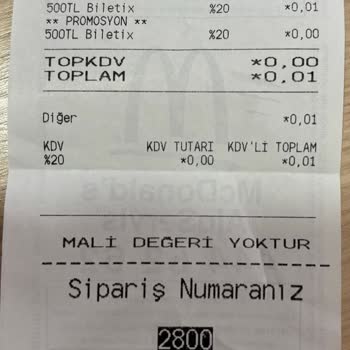 McDonald's Uygulaması Üzerinden Biletix'ten 500 TL'lik Hediye Kodu