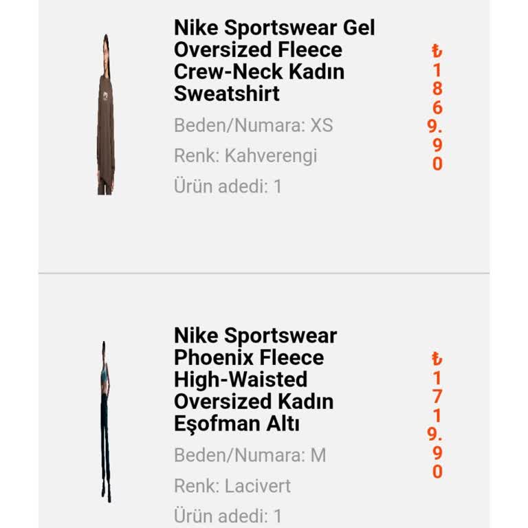 Barçın Spor Eksik Ürün Gönderildi!