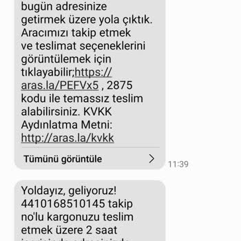 Aras Kargo Yanlış Adres Gerekçesiyle Teslim Edilemeyen Kargo Sorunu