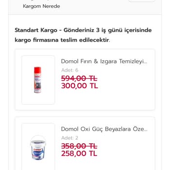 Rossmann Ürün Eksik Kargo
