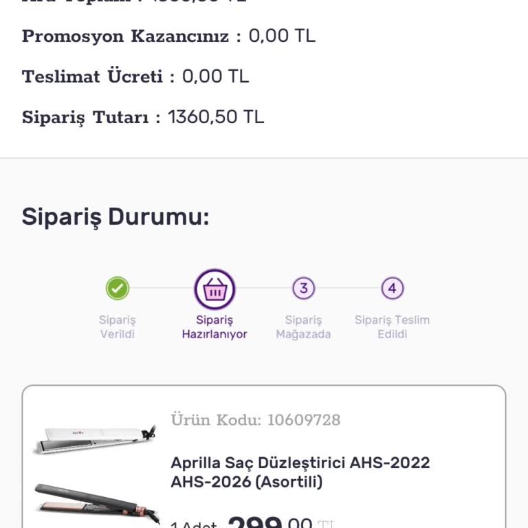 Gratis Online Siparişi Gecikiyor