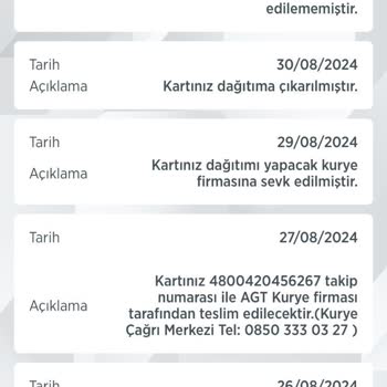 Ziraat Bankası AGT Kurye Kartımı Teslim Etmedi