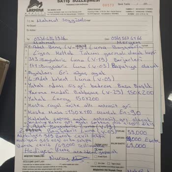 Larmina Mobilya Hasarlı Ve Kırık Ürün Satmak