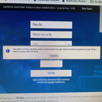 TÜVTÜRK Randevu Filo Kayıt