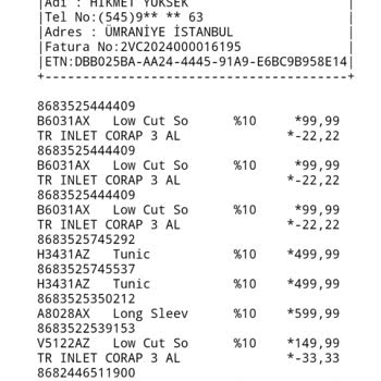 DeFacto Reyon Kasa Fiyat Uyuşmazlığı