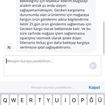 N11 Sitesinin 25 Gün Kargo Saçmalığı