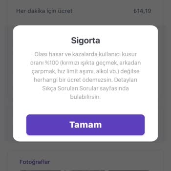 Getir Araç Hasar Şikayeti