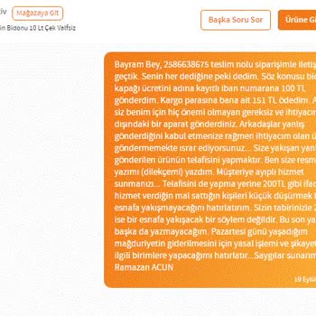 Trendyol Yanlış Ürün Gönderimi, Doğru Ürün Göndermemesi Mağduriyet