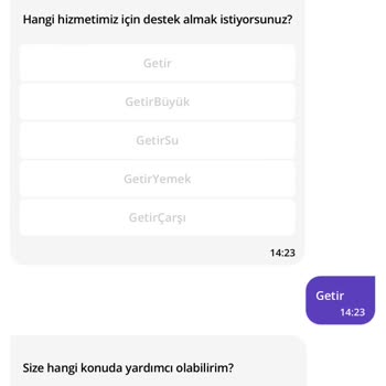 Getir Bozuk Ürünü Değiştirmiyor