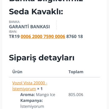 Vozol Yanıltıcı Sipariş Deneyimi Ve Ürün Teslimatı Sorunu