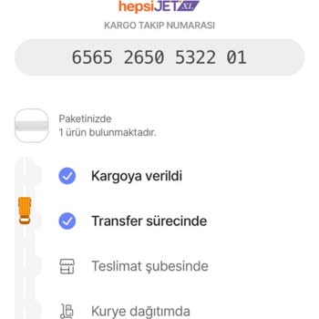 Hepsijet İade Kargomuzu Ulaştırmıyor