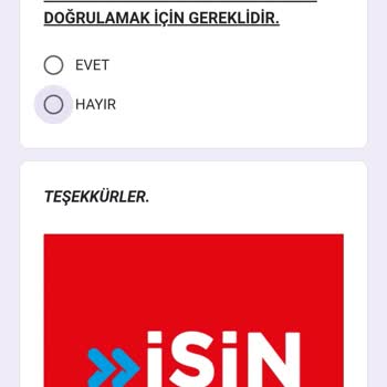 Güven Sürücü Kursu İşin Olsun Uygulamasında Başvurduğum Firma IBAN İstedi
