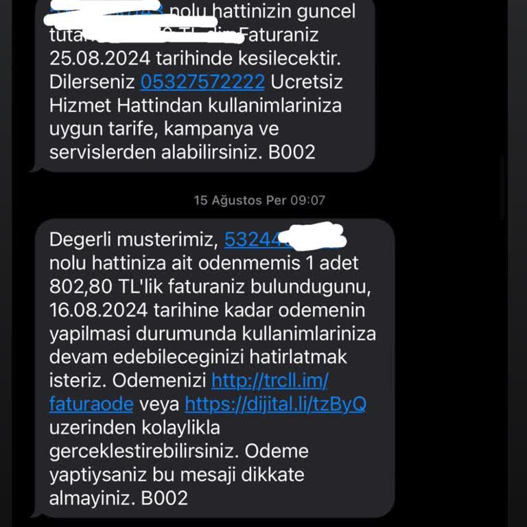 Yanlış Fatura Ödemesi ve Turkcell Mağduriyeti