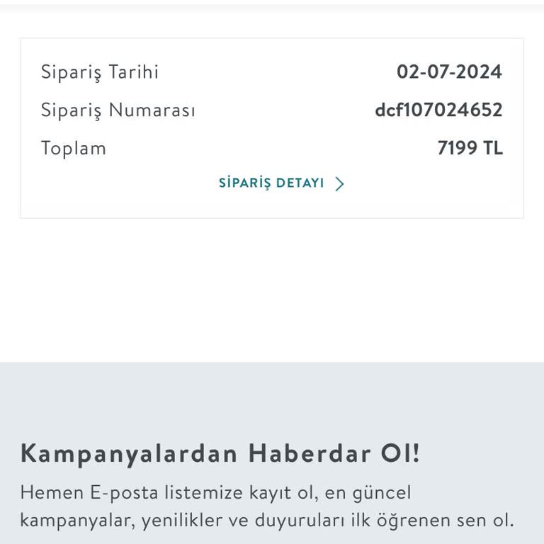 Vivense Ürünüm Teslim Edilmedi