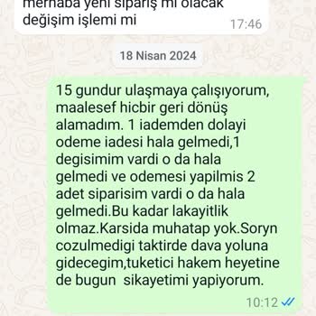 Modasevda Ticaret Şirketinden İade Sorunları