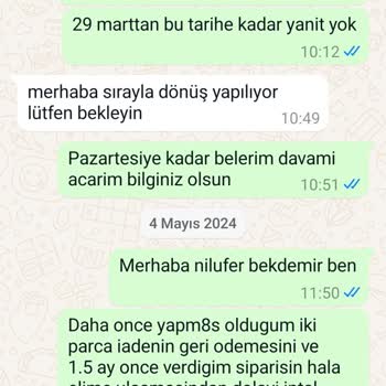 Modasevda Ticaret Şirketinden İade Sorunları