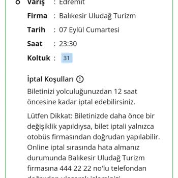 Uludağ Turizm Yolda Mağdur Kaldım