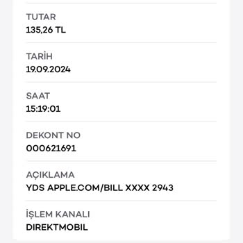 YDS Apple Acil İade.