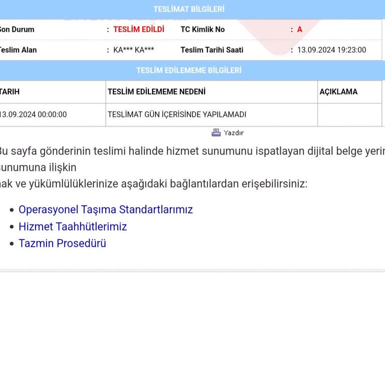 Aras Kargo Kargom Teslim Edilmedi Ve İade Sürem Doluyor
