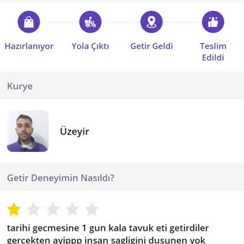 Getir'den Aldığım Ürünün Son Kullanma Tarihi Geçmişti