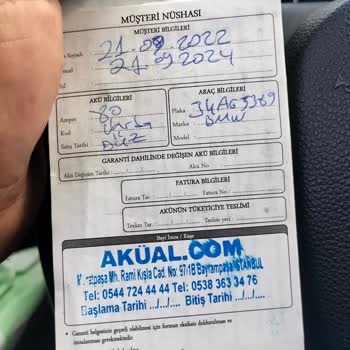 Varta Akü Akü Değişim Sıkıntısı