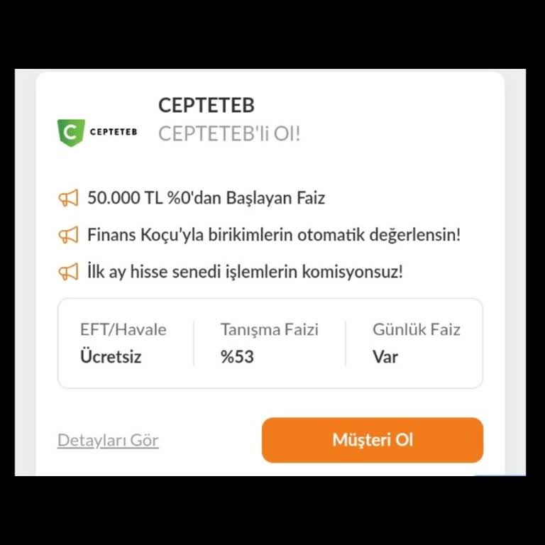 Taklacı CepteTeb Bankası