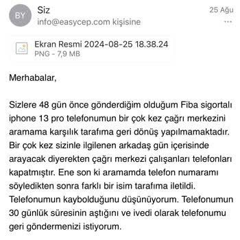 EasyCep Telefonumu Kaybetti Veya Çaldı.