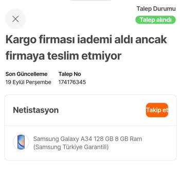 Hepsiburada Kargo İade Sorunu