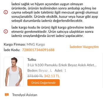Trendyol'un Eksik Ürünüme Çözüm Bulmuyor
