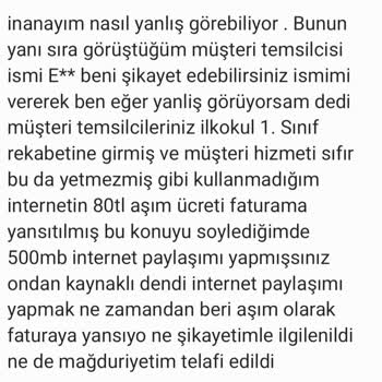 Vodafone REDLİ50 GB Tarifemde Sınırsız WhatsApp Hakkımı Kullanamıyorum