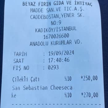 Beyaz Fırın Tatlı Paketinde Hijyen Ve Eksik Malzeme Sorunu