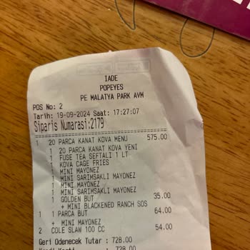 Popeyes'da Yaşanan Hizmet Sorunları Ve Gecikmeler
