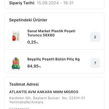 Migros Sanal Market İptal Etmiyor Siparişimi