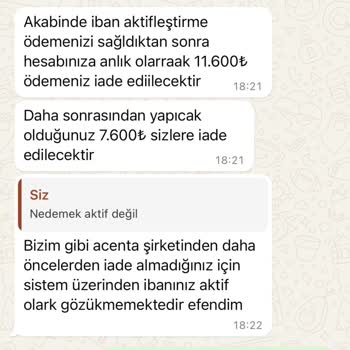 Ada Erkan Turizm Turizm Şirketi İle Yaşanan Finansal Problemler
