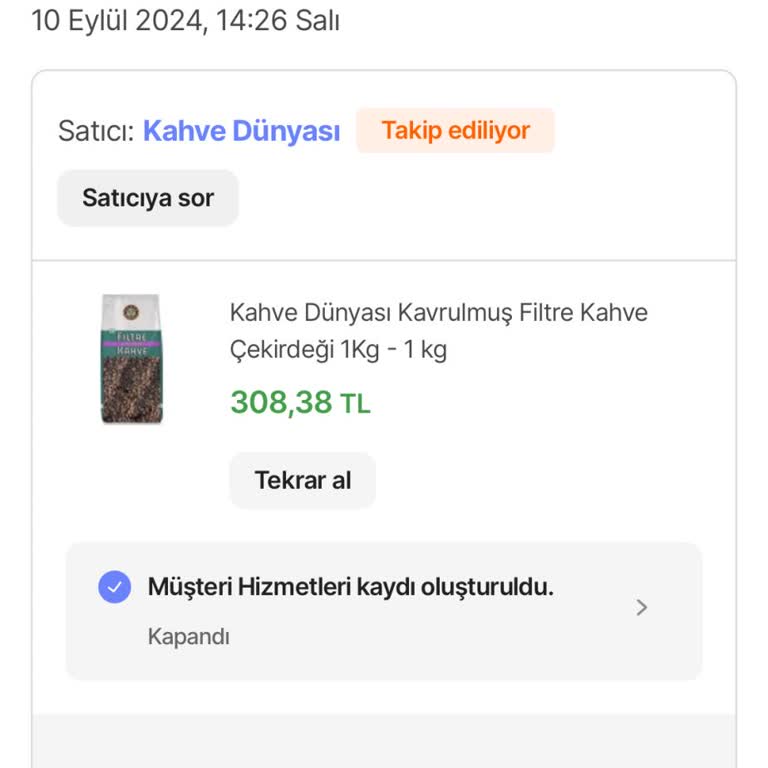 Hepsiburada. Com Dan Gelmeyen Sipariş Hakkında