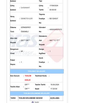 Aras Kargo, Kargomu Teslim Etmiyor