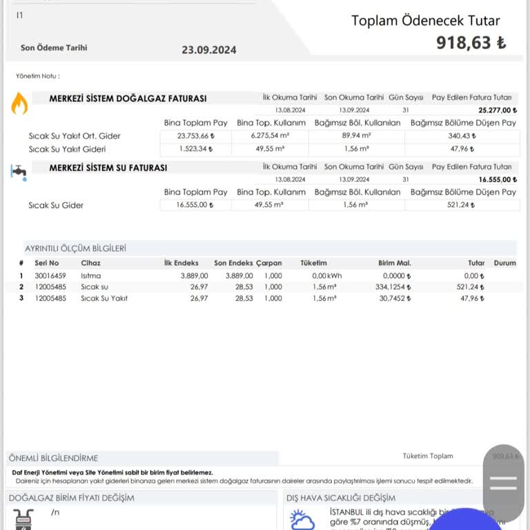 DAF Enerji Yönetimi Isınma Ve Sıcak Su Faturalarında Adaletsizlik