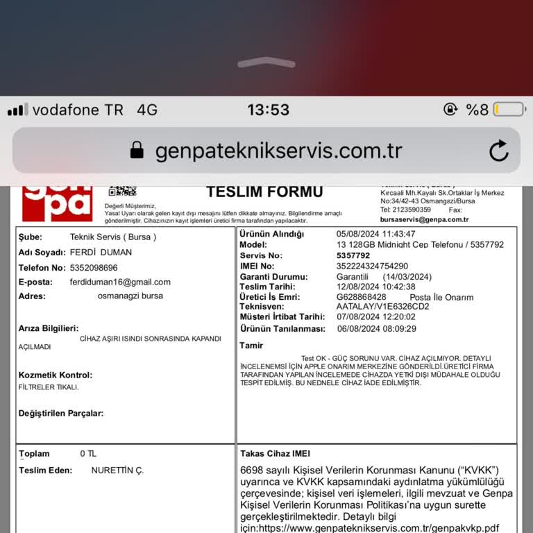 Media Markt Apple İphone 13'te Isınma Problemi Ve Kasko Mağduriyeti