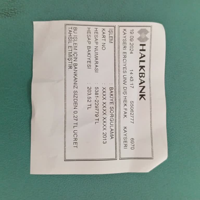 Halkbank Ortak ATM Param Hesaba Geçmedi Yatmadı