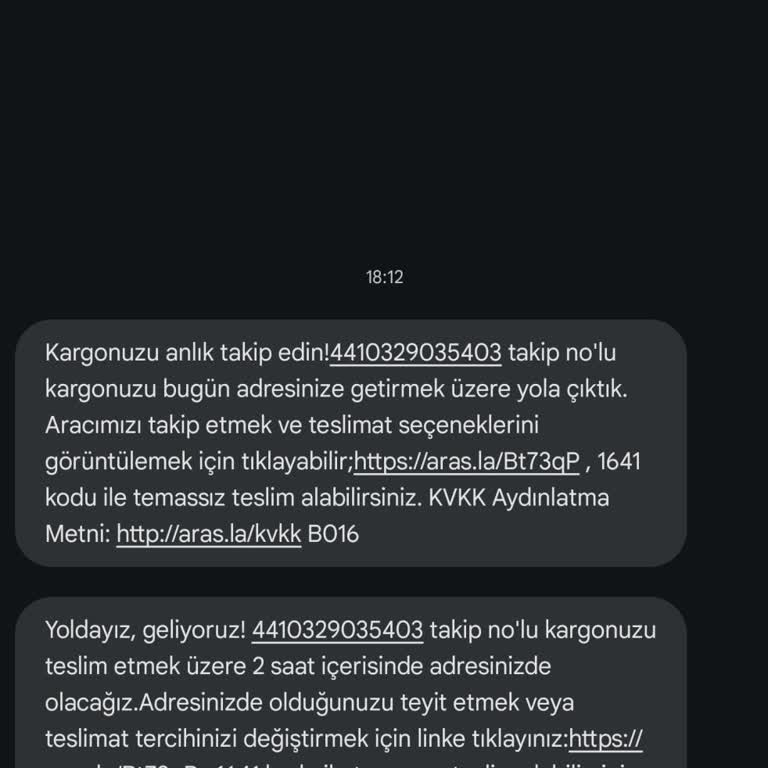 Aras Kargo Kurye Şikayet Teslim Edilmeyen Kargo