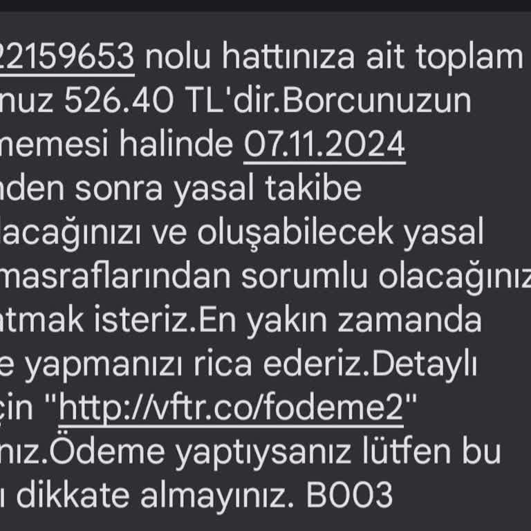 Vodafone'un Yanıltıcı Fatura ve Paket Değişikliği
