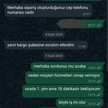 Modasima Müşteri Hizmetleri Ve Teslimat Sorunu