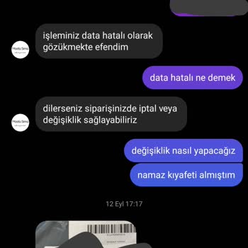 Modasima Müşteri Hizmetleri Ve Teslimat Sorunu