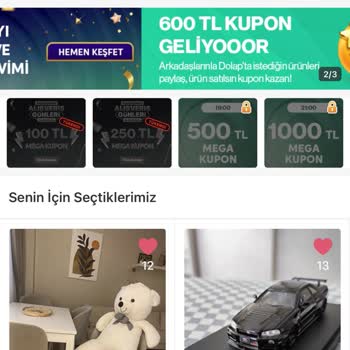 Dolap Dakikalarca Verilmeyen Kupon