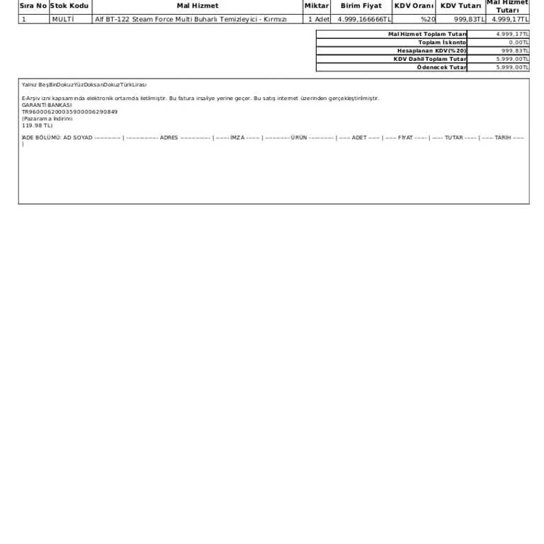 UFO Müşteri Hizmetleri Alf Buharlı Temizleyici UFO Yetkili Servisi
