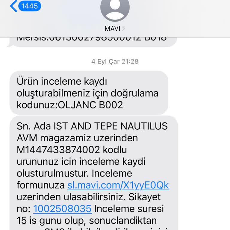 Mavi Jean Şikayet