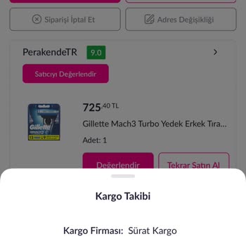Sürat Kargo Kargomu Teslim Almadığım Halde Teslim Edilmiş.