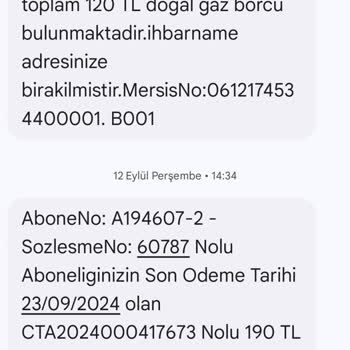 Yalovagaz Fatura Sorunu!