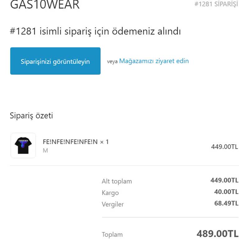 Gas10wear Kargo Şikayeti!